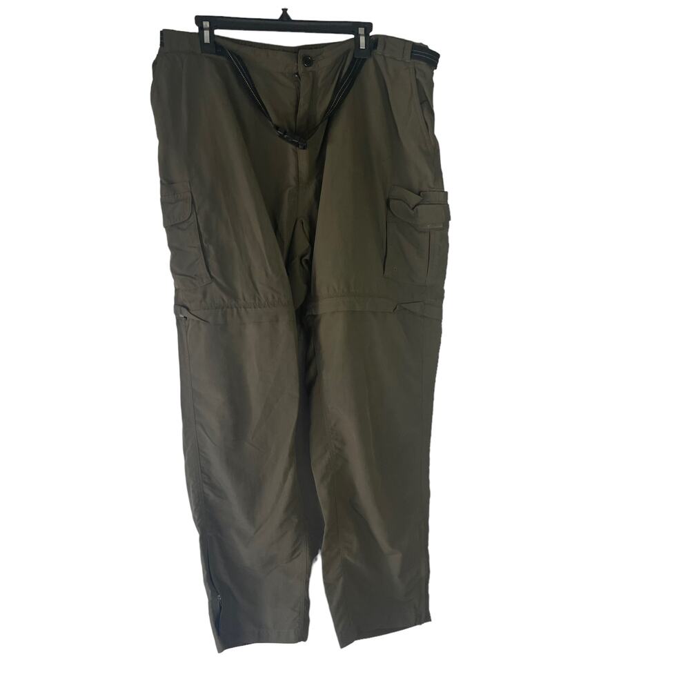 Magellan Sportswear Men's Size XXL Green Cargo Convertible Tactic Pants